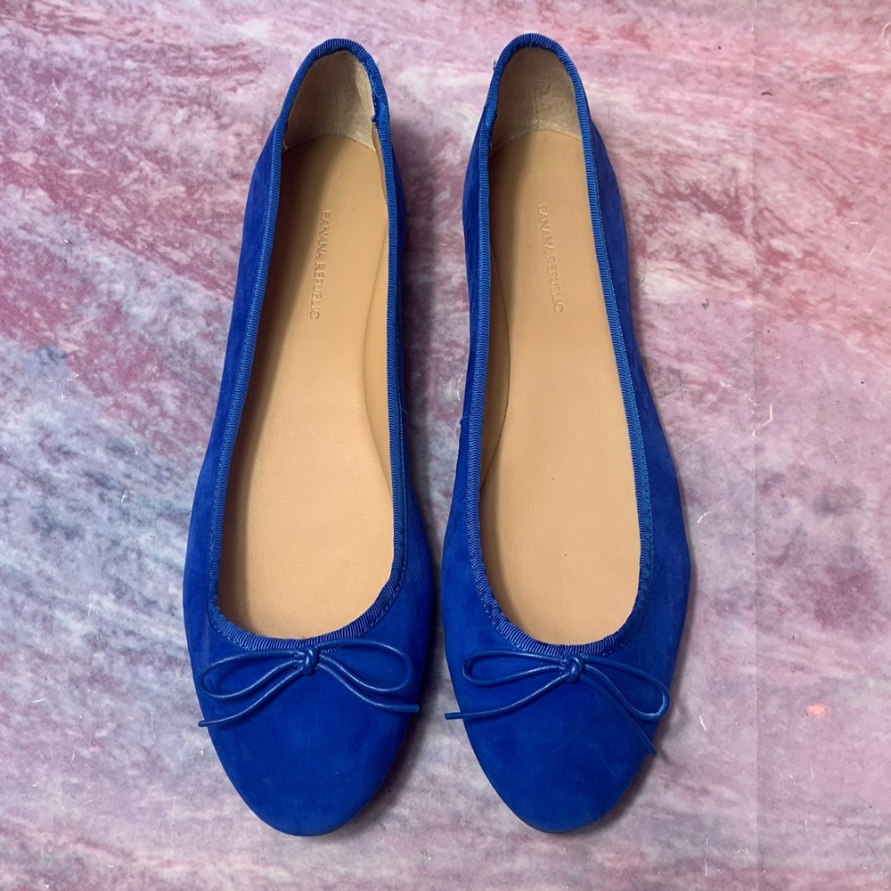 Banana Republic Cobalt Blue Robin Ballet Flat Size 10.5